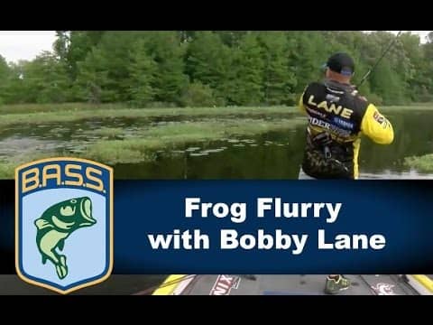 Bobby Lane catches two on a frog