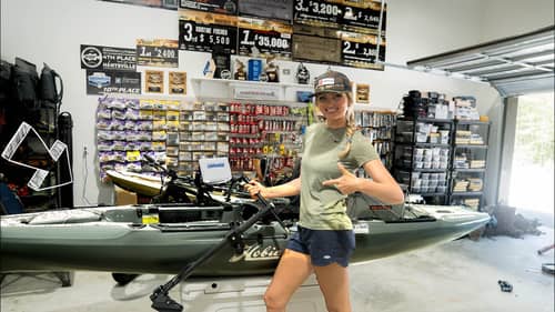 Check Out NEW Hobie Outback Kayak Rig With Top-notch Ffs Mount!