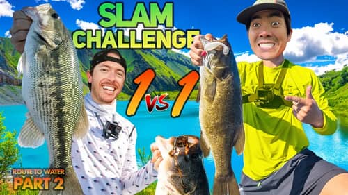 1v1 ULTIMATE Grand SLAM Fishing CHALLENGE! ( Route To Water Pt. 2 )