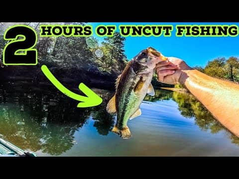 2 Hours RAW and UNCUT Bass Fishing on my BIRTHDAY!!!