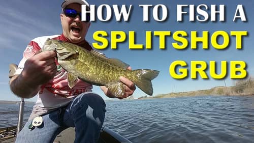 How To Fish A Split Shot Grub | Bass Fishing