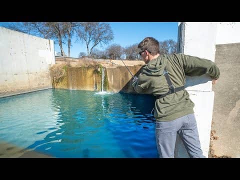 Fishing a Hidden Urban Waterfall For Texas Bass