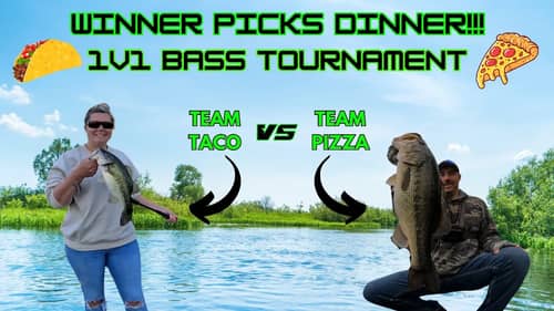 WILL SHE WIN??? || 1v1 BASS TOURNAMENT Against My WIFE!!