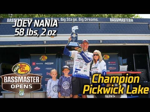 Joey Nania wins the Basspro.com OPEN at Pickwick Lake with 58 pounds, 2 ounces