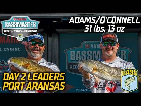 Edward Adams and Sean O'Connell lead Day 2 of 2022 Redfish Cup with 31 pounds, 13 ounces