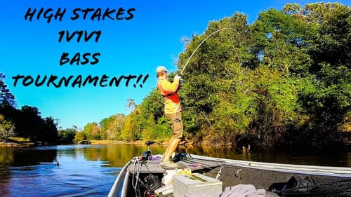 HIGH STAKES 1v1v1 Jon Boat BASS Tournament On DIFFERENT Bodies Of WATER!!! || Fall Bass Fishing
