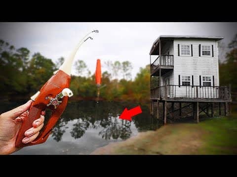 Smallest POCKET FISHERMAN ROD Fishing Challenge!