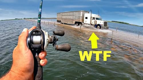Surprise TROPHY Fish Catch at DANGEROUSLY Flooded Lake!!