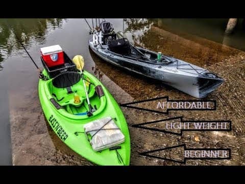 WINTER JIG FISHING FOR BASS  ||AFFORDABLE KAYAK FISHING SET-UP||  PERFECT FOR BEGINNER'S