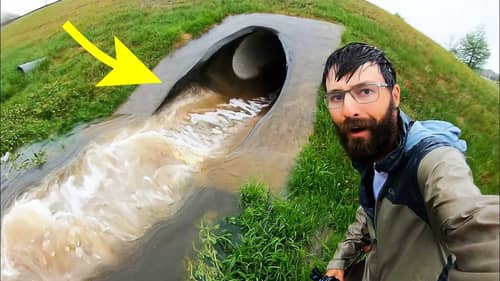 EXTREME URBAN FLOOD brings out FISH OF A LIFETIME!!! (EPIC)