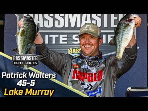 Patrick Walters leads Day 2 of Bassmaster Elite at Lake Murray with 45 pounds, 5 ounces