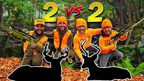 2v2 DEER Hunting FLAIR'S RANCH Challenge! ( DOUBLE DEER DOWN )