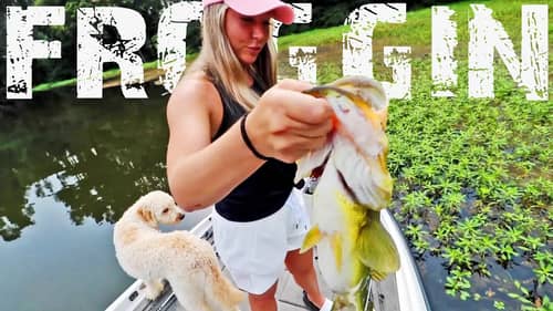 FROGGING Mats Of Grass for BIG BLOWUPS!🐸 Bass Fishing Lake Guntersville!