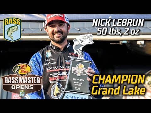 Nick LeBrun wins the Basspro.com OPEN at Grand Lake with 50 pounds, 2 ounces