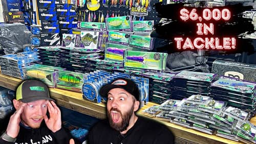 HUGE $6000 Tackle Unboxing!  New Rods, Reels, Line And Lures!