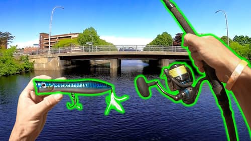 URBAN Fishing for BIG River Bass! -- (We Made It HAPPEN)