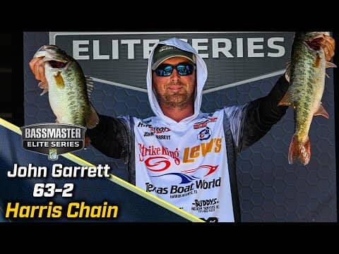 John Garrett leads Day 3 of Bassmaster Elite at the Harris Chain of Lakes with 63 pounds, 2 ounces