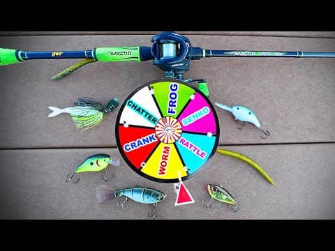 Winter Fishing Lures ROULETTE CHALLENGE!