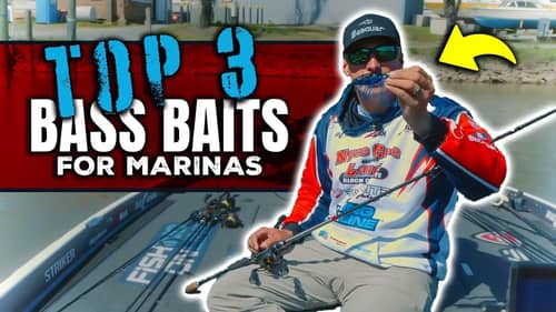 TOP 3 Bass Baits for Fishing Marinas (Best Lures to Fish Docks, Floats & Shade Hot Spots)