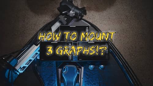 How to mount 3 graphs on your bass boat