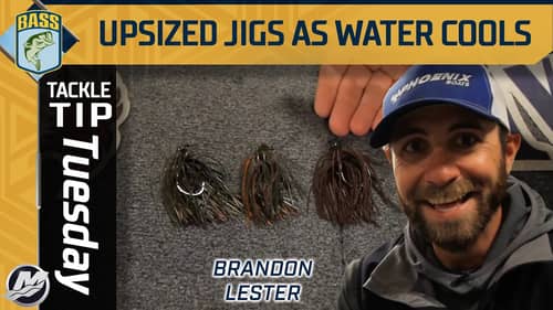 Don't be afraid of upsizing JIG weight when it gets cold!