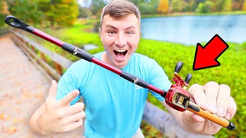 World's SMALLEST FISHING ROD & REEL Catches Big Fish!