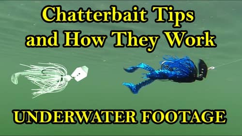 Chatterbait Fishing Lure Tips and How They Work Underwater (Underwater Bass Fishing Lures)