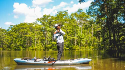 Fishing A HIDDEN Swamp Lake And Catching BIG BASS