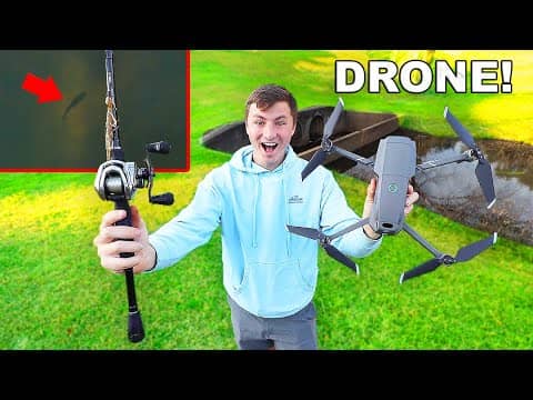Bass Fishing With A DRONE For BIG FISH!