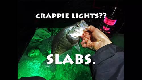Ice Fishing with GREEN LIGHTS for Crappie! SLABS.