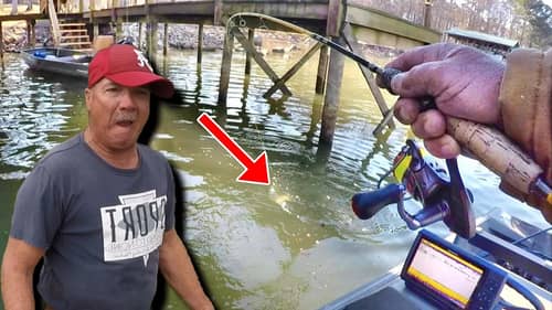 The SECRET To Catching BIG SLAB Crappie Under Docks!!! SIMPLE AND EASY!