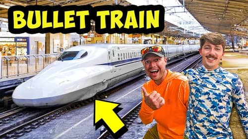 Riding FIRST CLASS on a BULLET TRAIN in JAPAN! (200 MPH)