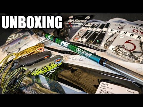 6th Sense UNBOXING | MFer Rod, Frogs, Worms, Hooks & More