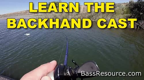 How To Do A Backhand Cast With A Baitcaster | Bass Fishing