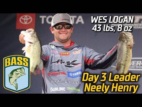 Wes Logan leads Day 3 at Neely Henry (43 lbs, 8 oz)