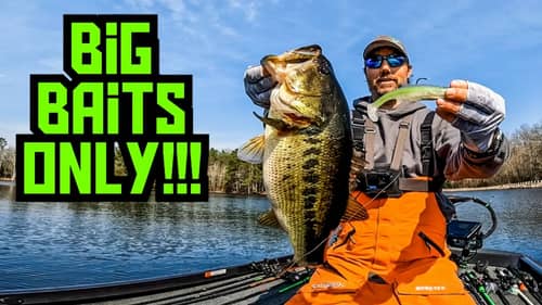 Throwing BIG SWIMBAITS ONLY For 2 HOURS || Could I Catch Em'?