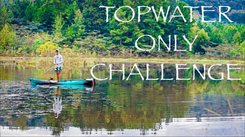 Topwater ONLY Only Fishing Challenge In My Kayak