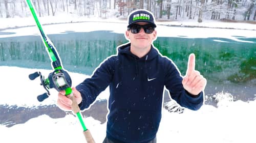 Fishing in the SNOW! (BAD IDEA)