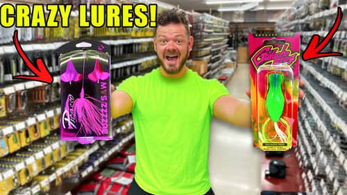 We Found The COOLEST Fishing TACKLE Store Ever! (Crazy LURES!)