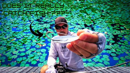 Throwing the WORST LURE Into THICK Lily Pads!!!