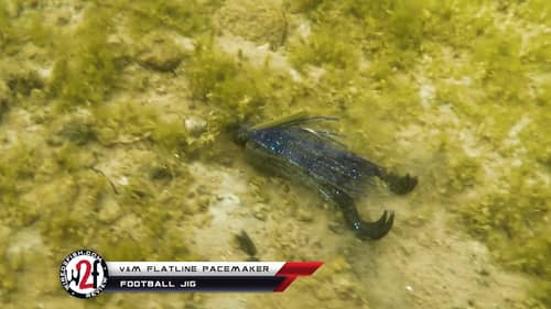 V&M Flatline Pacemaker Football Jig Underwater Video