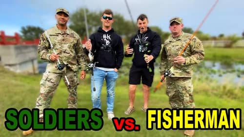 U.S. SOLDIERS Vs FISHERMAN CHALLENGE!