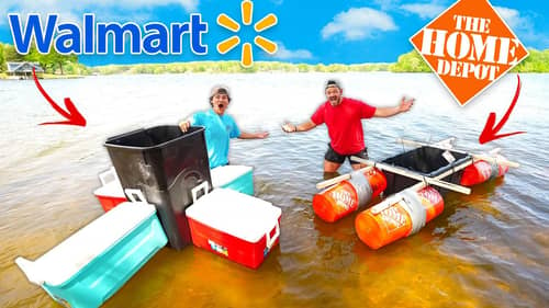 $500 Walmart vs Home Depot Boat Build Challenge!