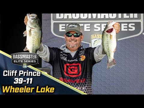 Cliff Prince leads Day 2 of Bassmaster Elite at Wheeler Lake with 39 pounds, 11 ounces
