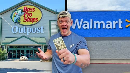 Walmart vs Bass Pro $20 Budget - Fishing Challenge