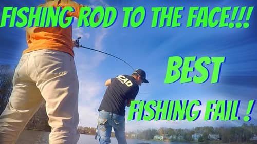 Best Fishing Fail (Rod to the Face) #2