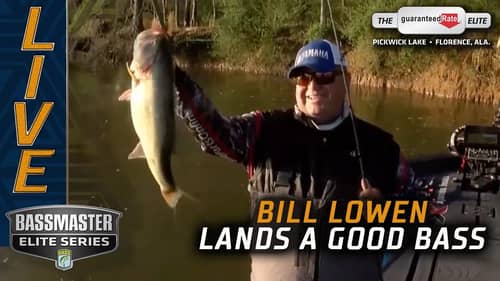 Bill Lowen lands a lunker at Pickwick on Day 2