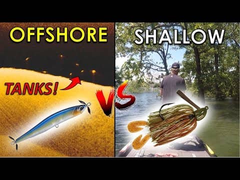 Summer Bass on Flooded Lake | Offshore Vs. Shallow Battle! | Randy Vs. Jonny