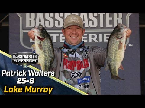 Patrick Walters leads Day 1 of Bassmaster Elite at Lake Murray with 25 pounds, 8 ounces
