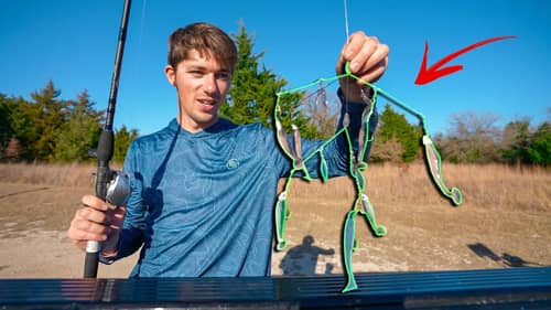 Chasing Schooling Bass in Pressured Ponds with this INSANE Rig